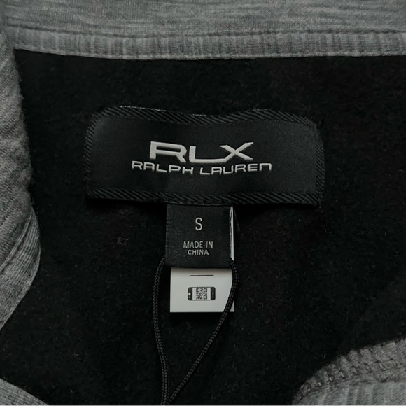 RLX Ralph Lauren Sweatshirt Mens S 1/2 Zip Pullover Wool Blend Stretch Gray NEW - Picture 5 of 7